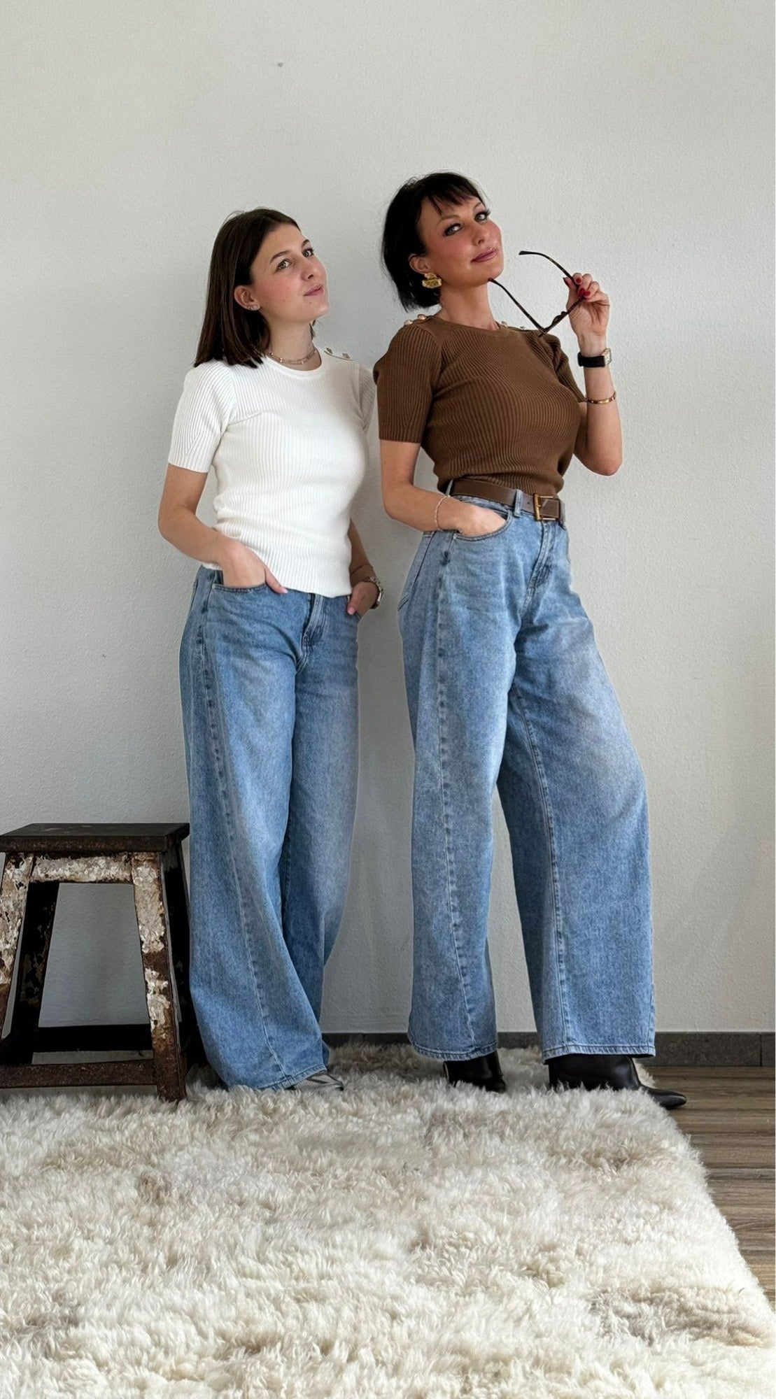 Jean bleu + ceinture
