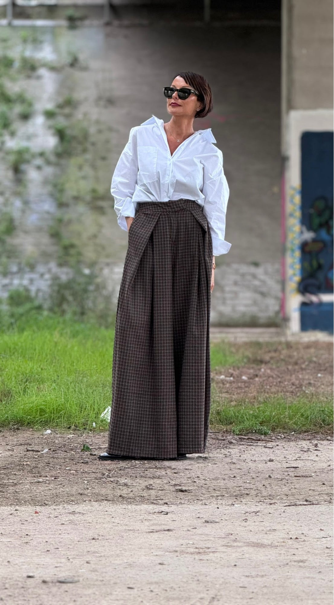 Pants Isola tartan choco
