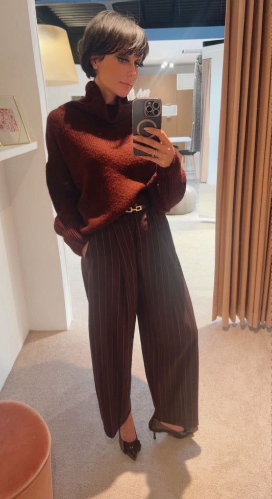 Pull collar Eveline berry