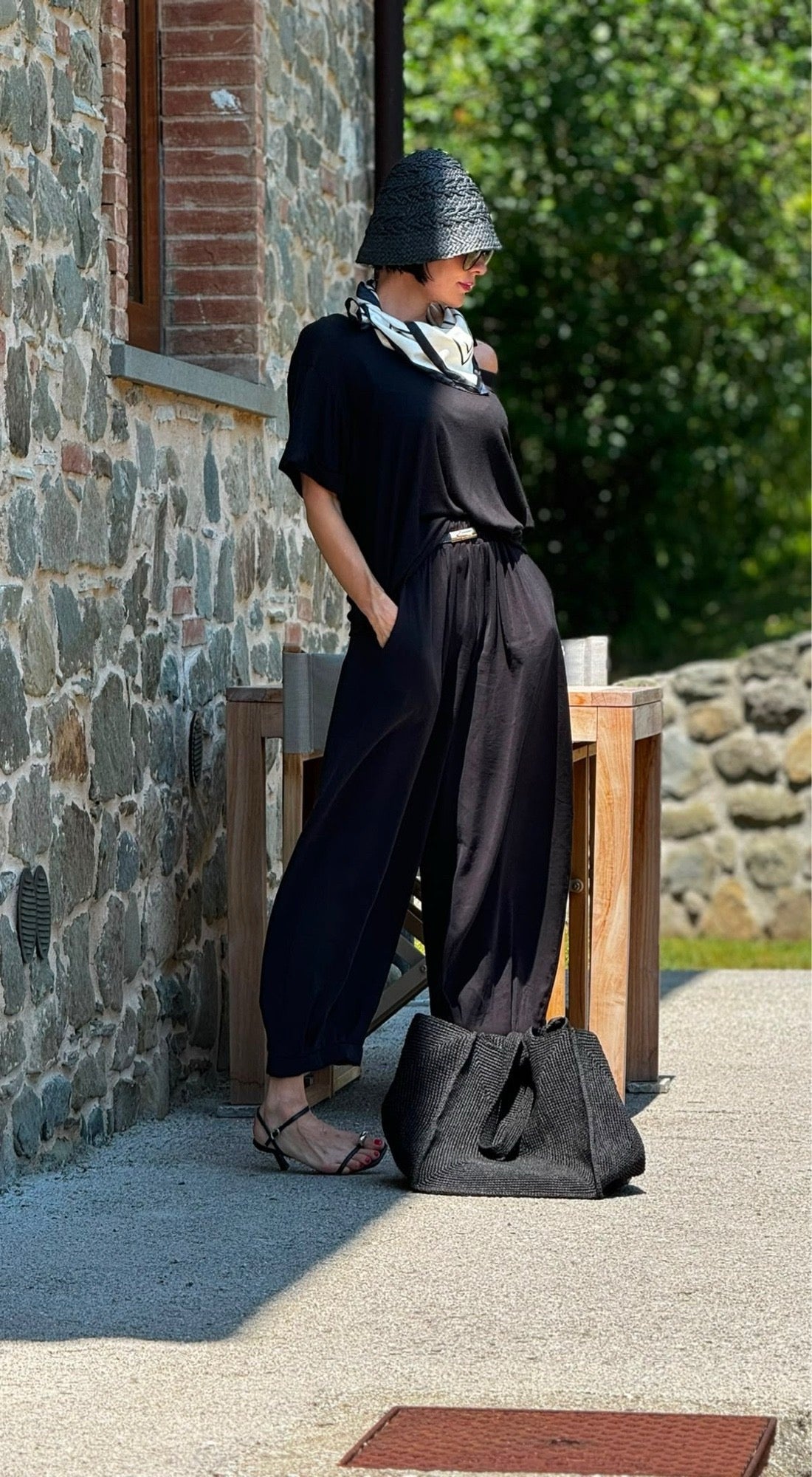 Pants Anna elastic black