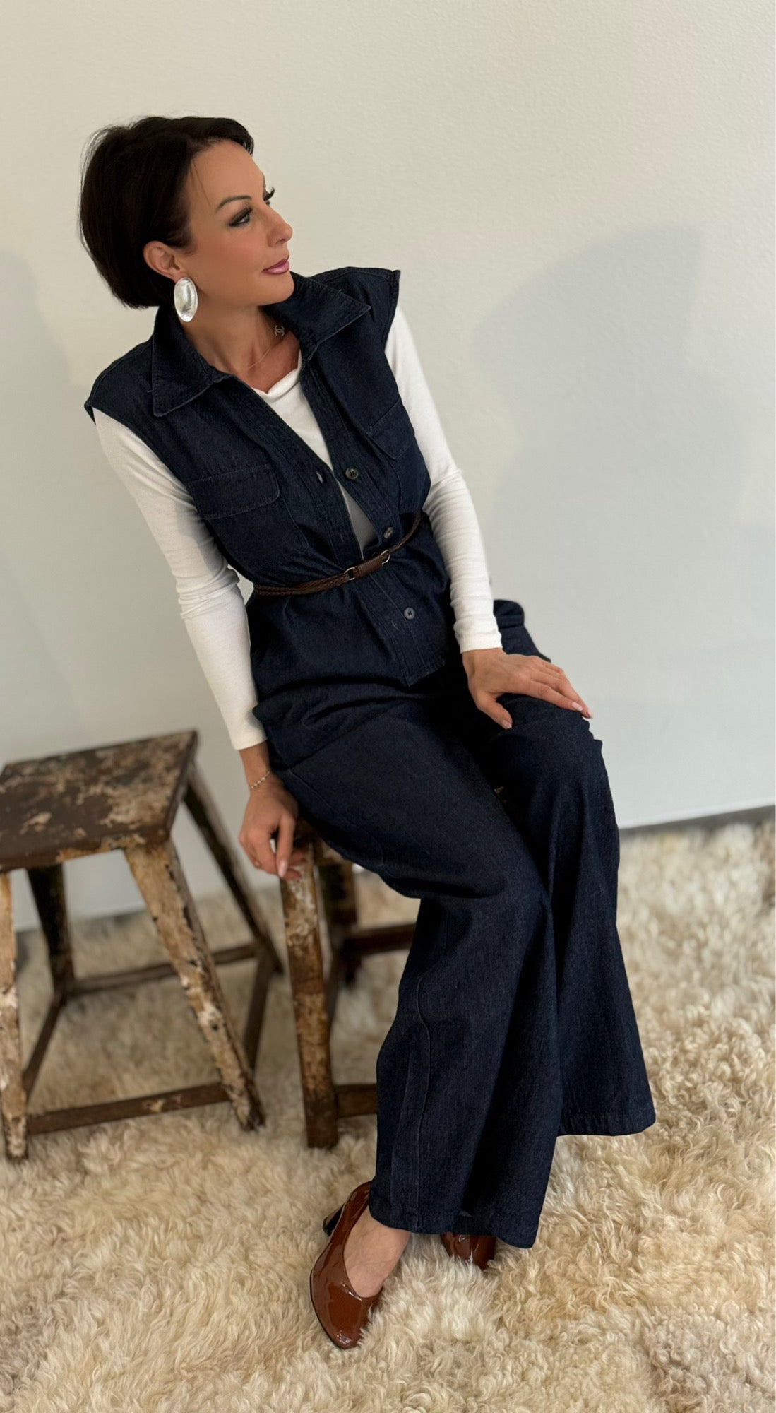 Jacket Jill + belt jeans