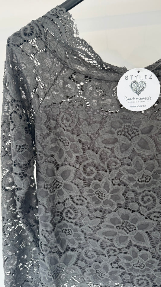 Top lace Min grey