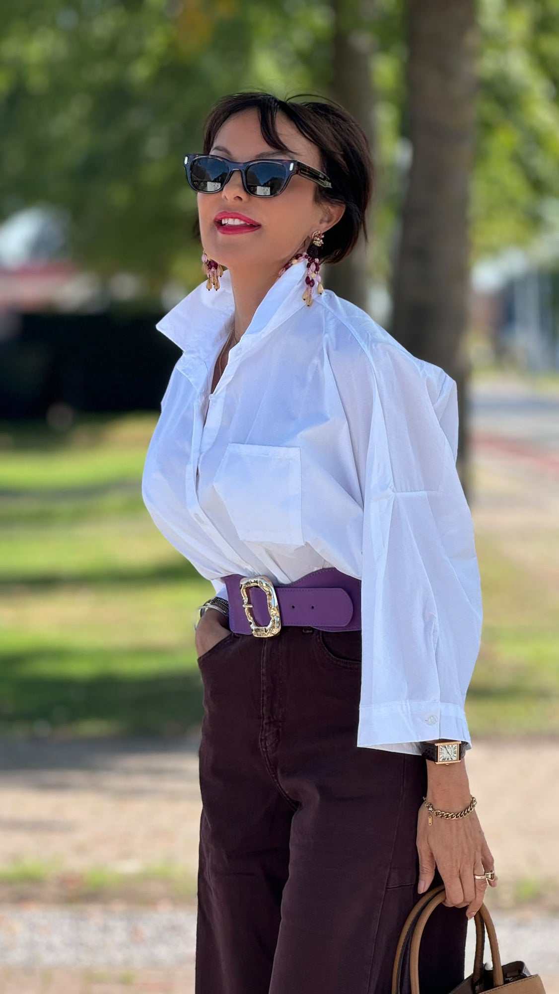 Blouse Allegra blanche unie