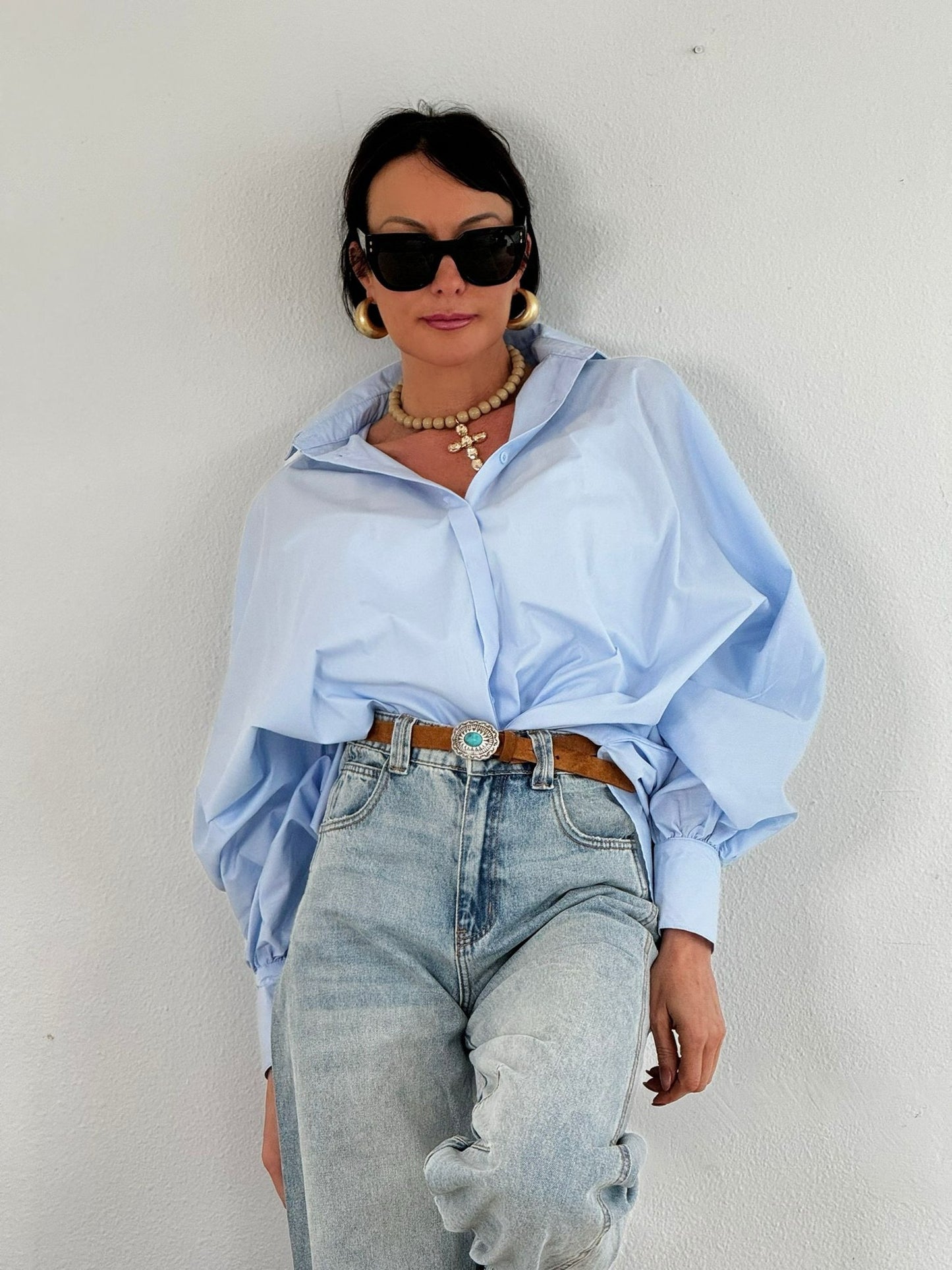 Blouse Lola cruz blue