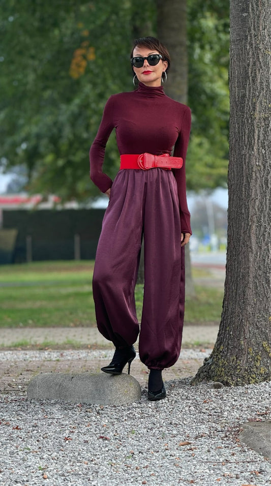Pants Carlotta aubergine