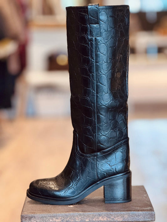Boots Wynter croco black
