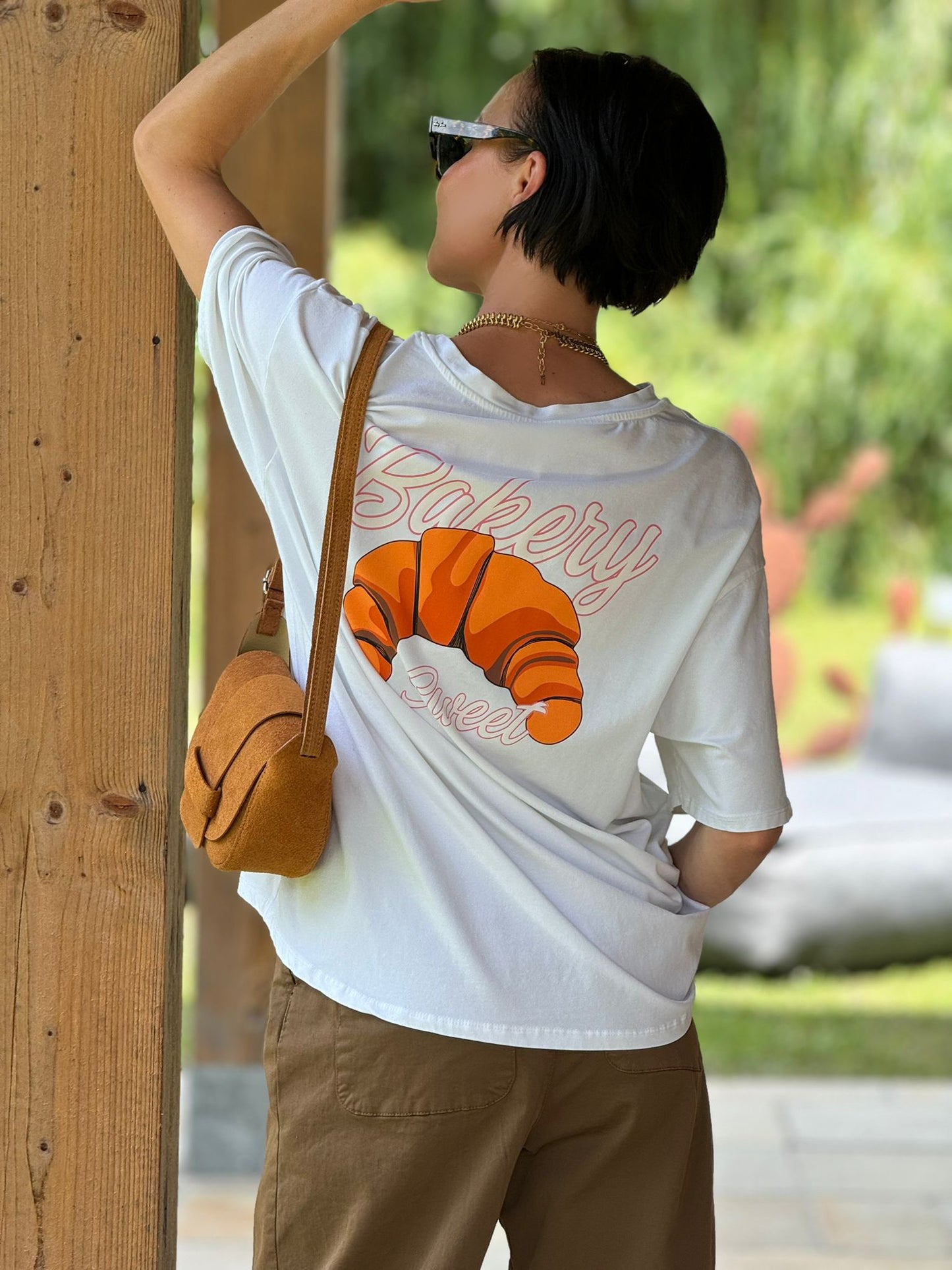 Tee Croissant white