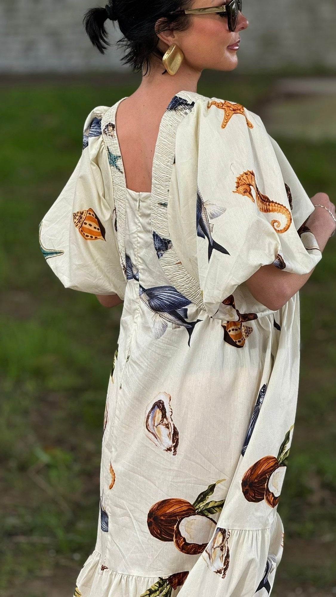 Robe couleur coquillage
