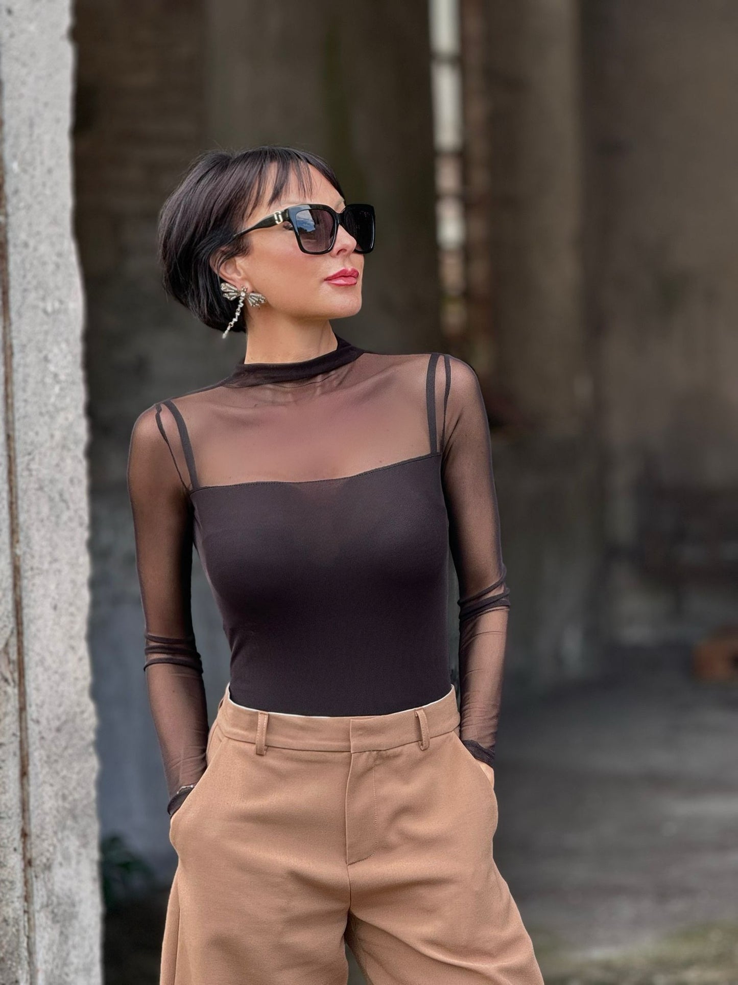 Body Rachel transp. black