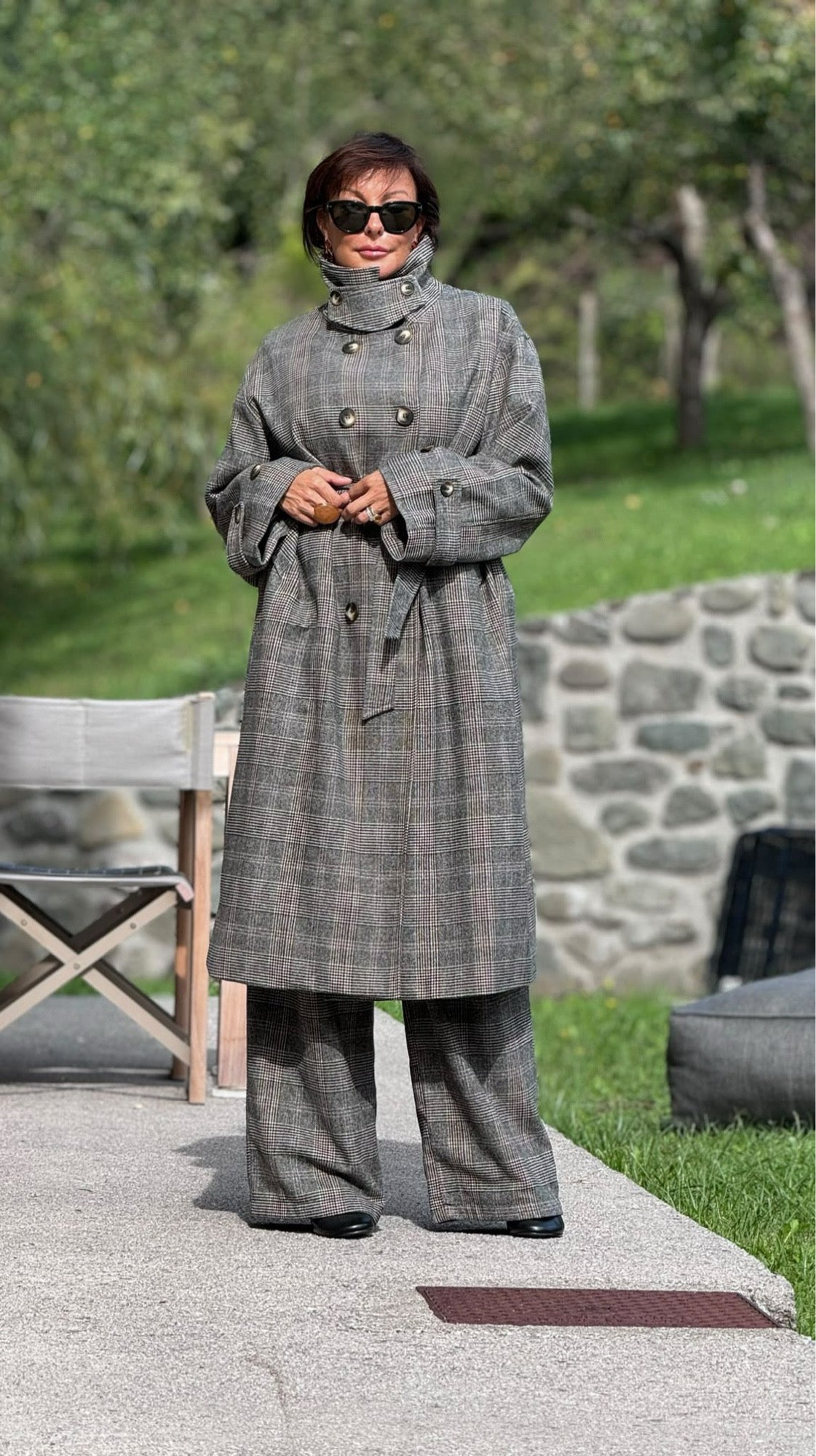 Coat Vera tartan