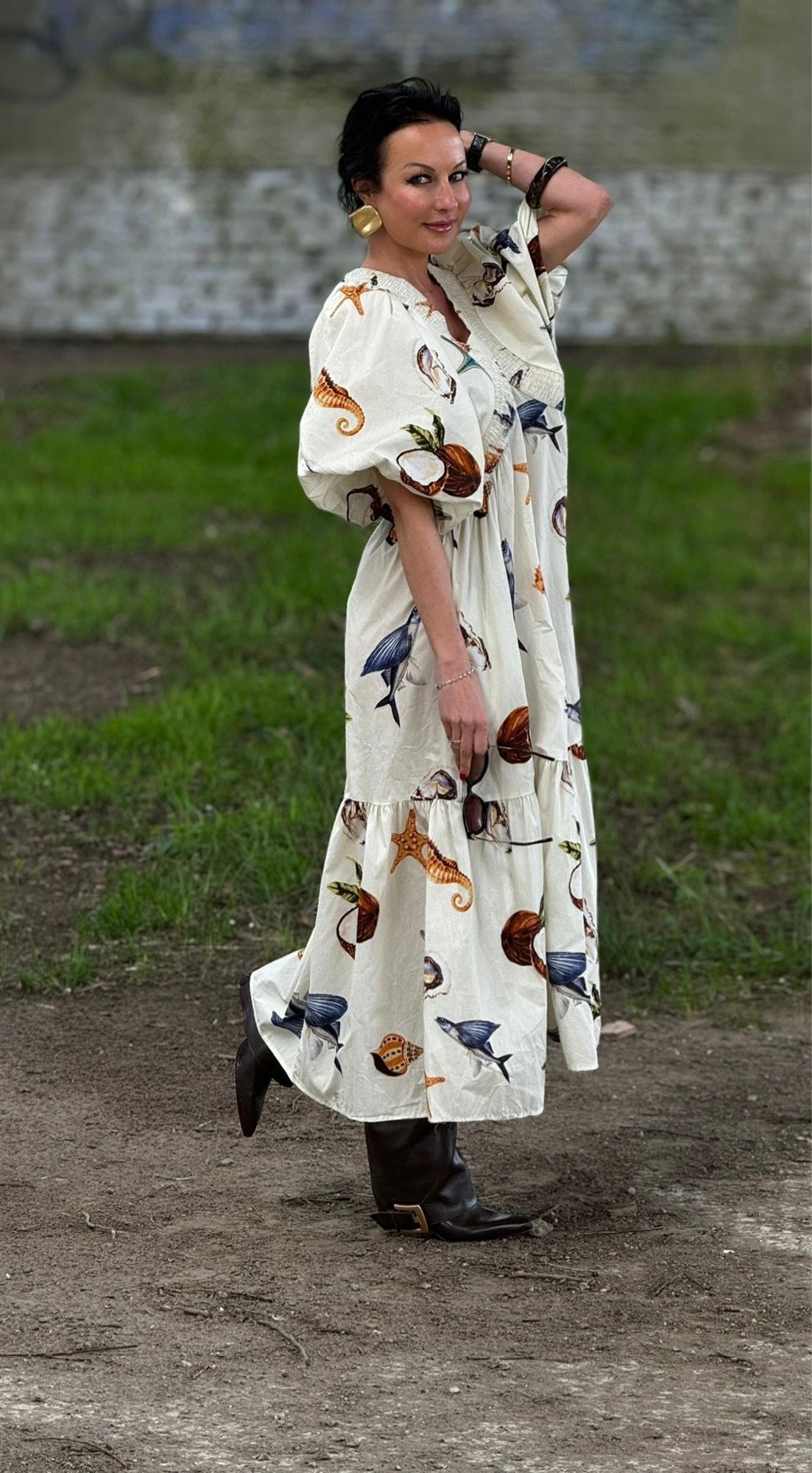 Robe couleur coquillage