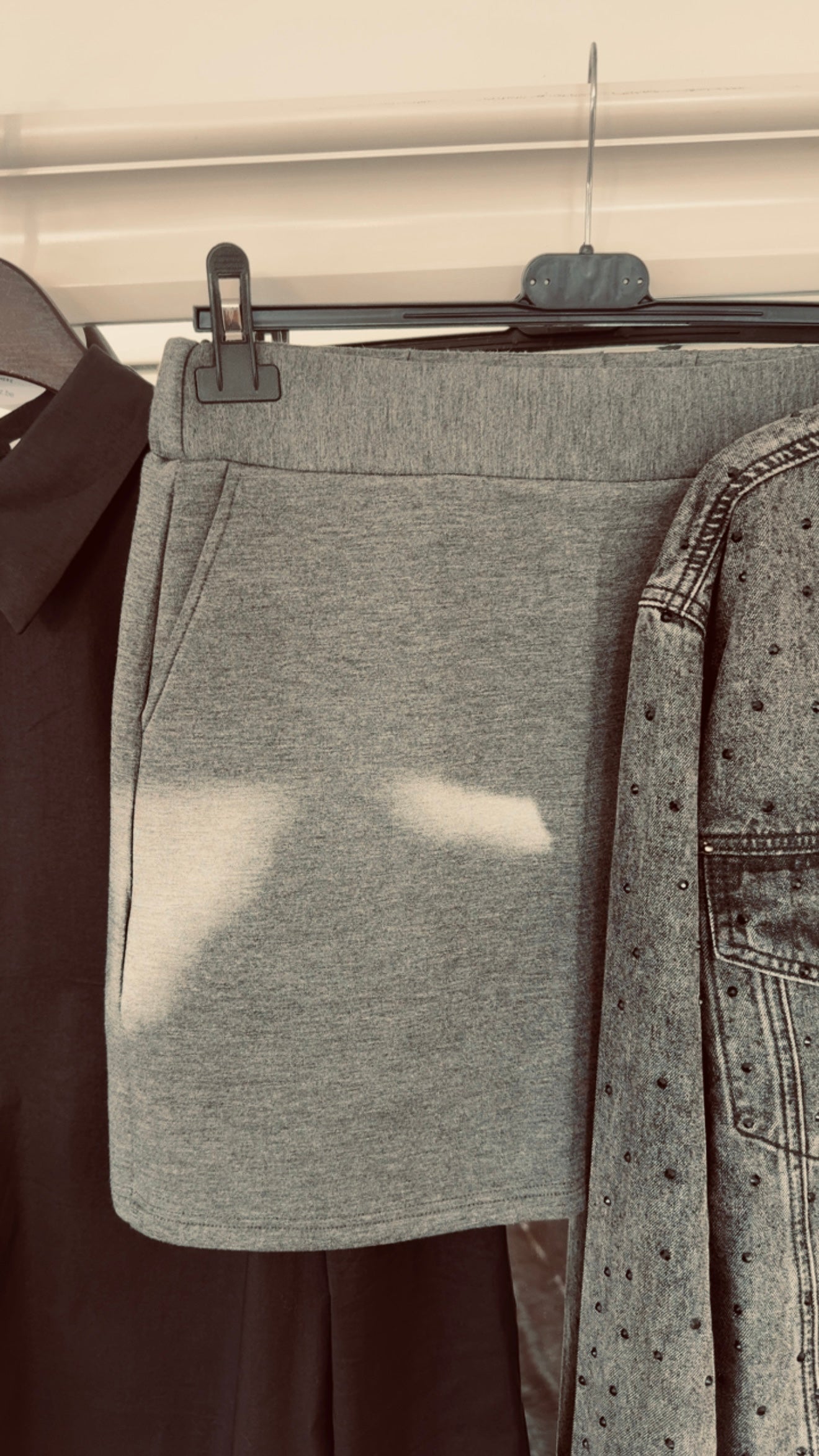 Skirt sweater April grey