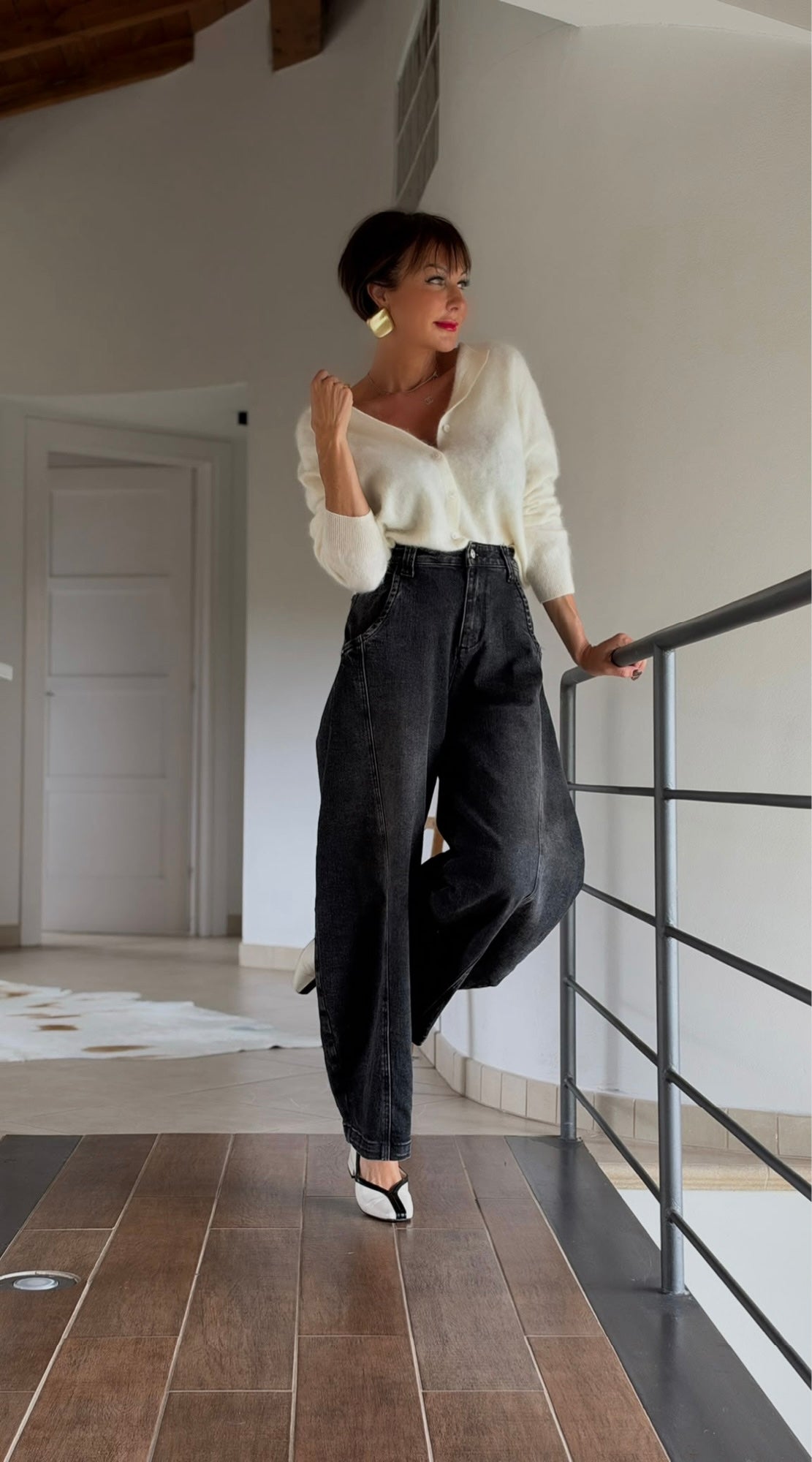 Pull cardigan Chloe cream