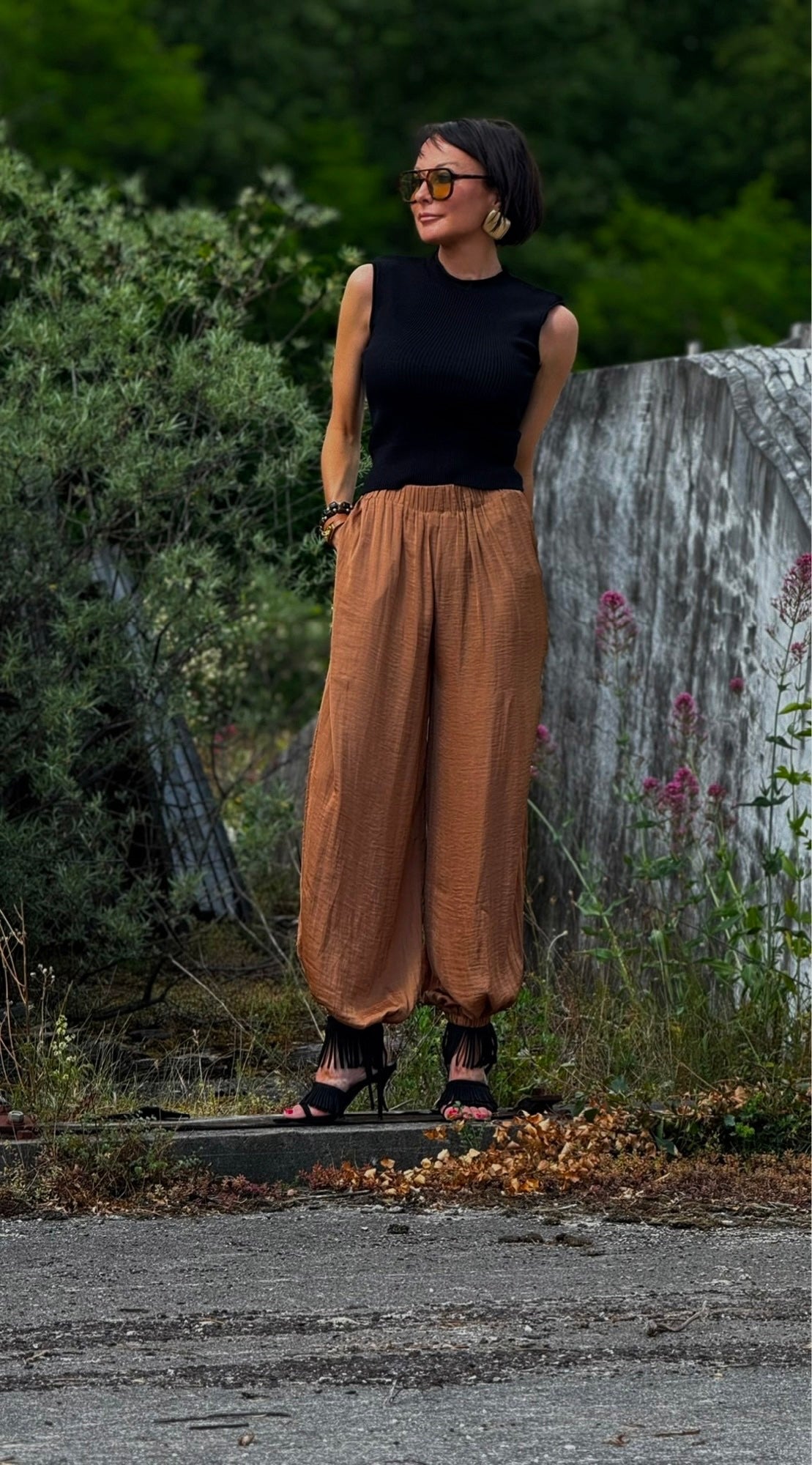 Top Claire uni black