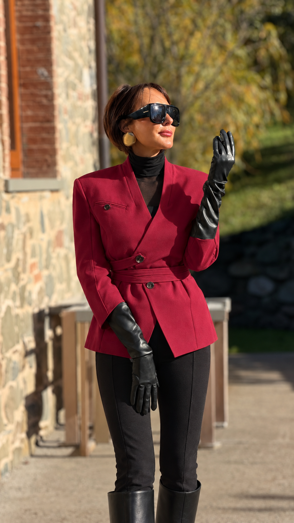 blazer cherry red