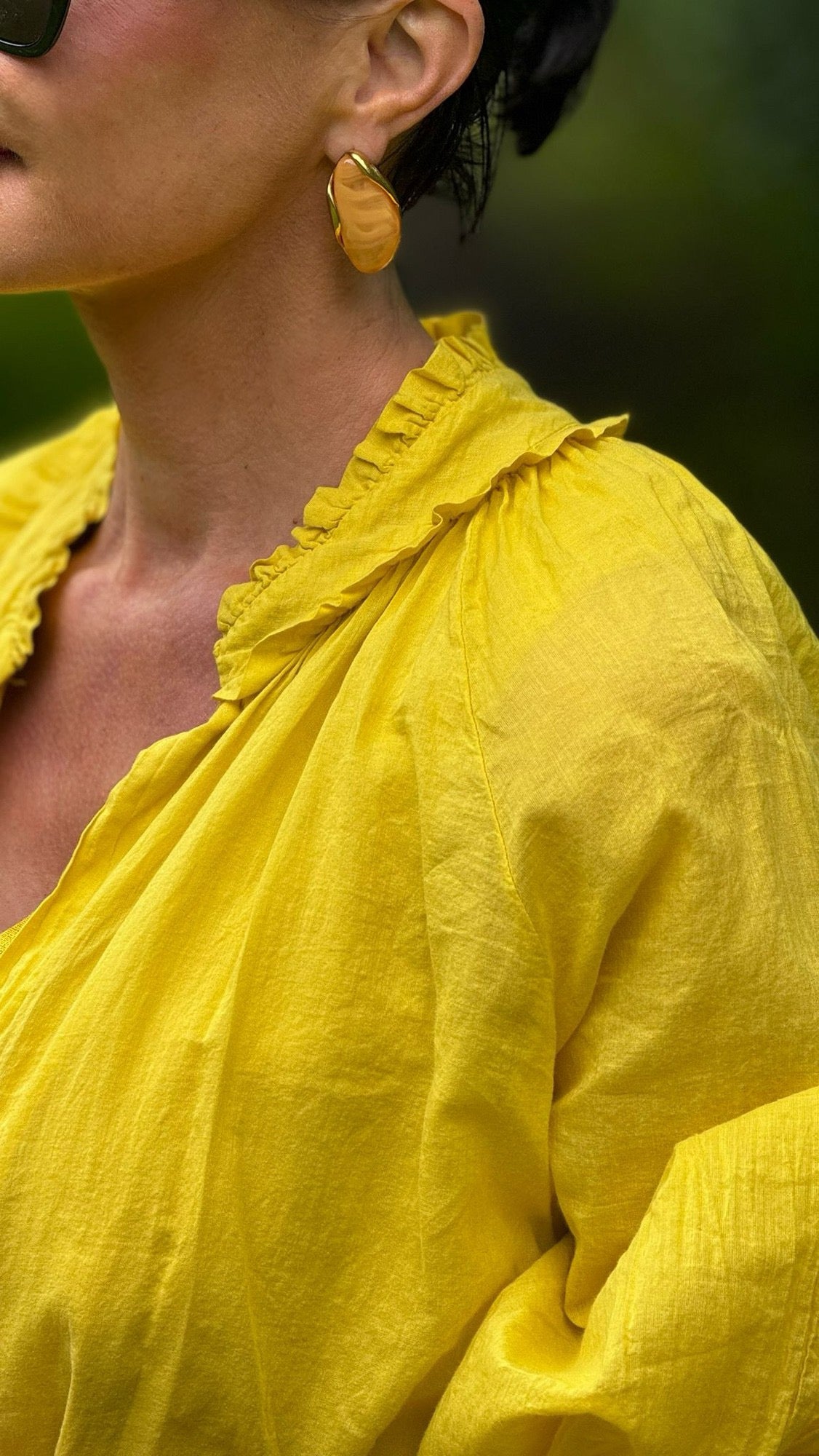 Blouse cuba yellow lightfiber
