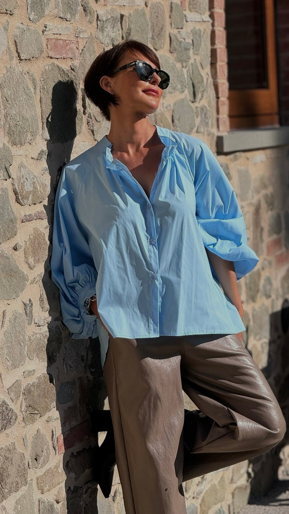 Blouse Vero wide blue