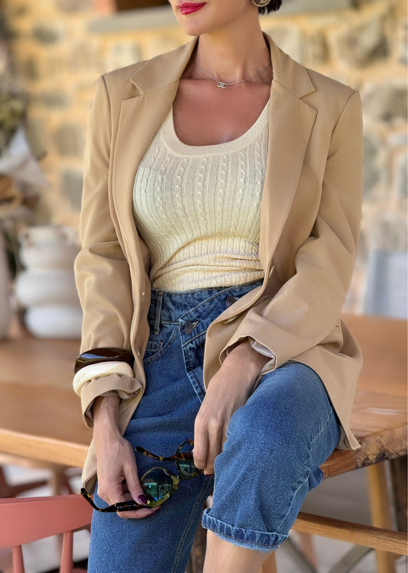 Blazer Automne Camel
