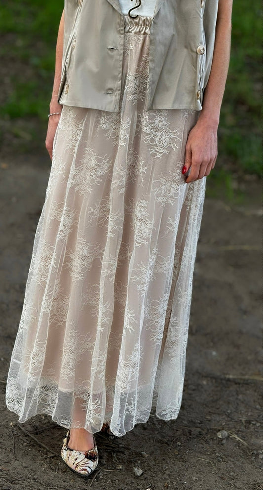 Skirt Billie lace sand
