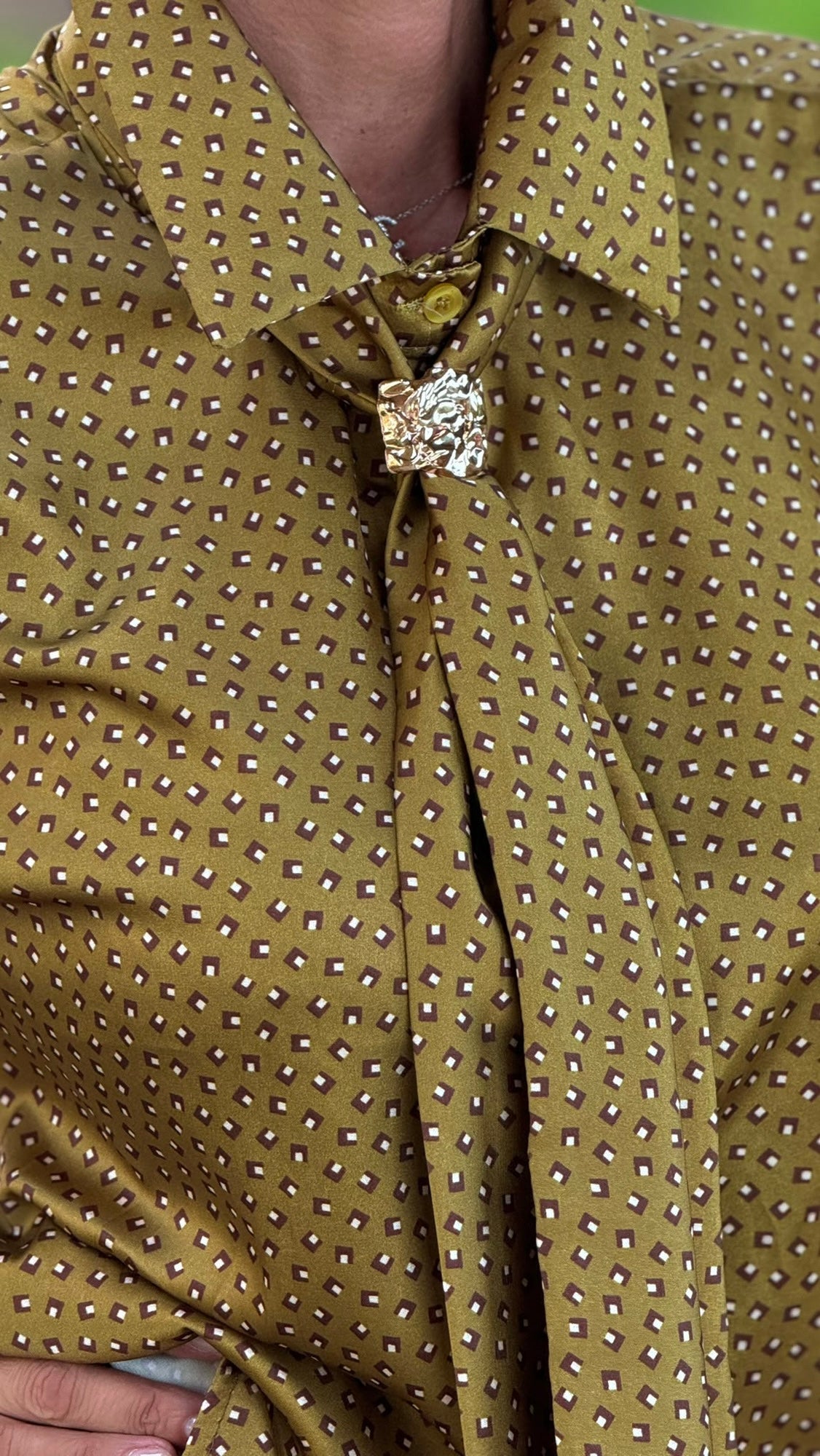 Blouse Carla printed curry