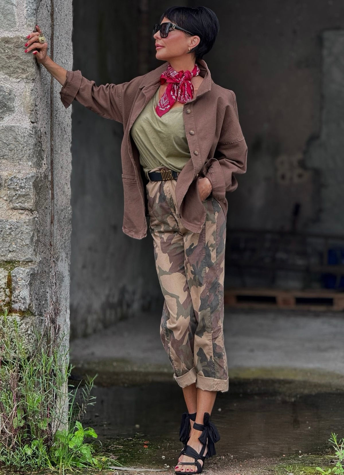 Jacket raw maronne