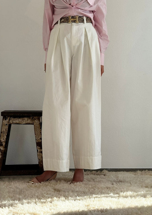 Pants Savannah white + belt