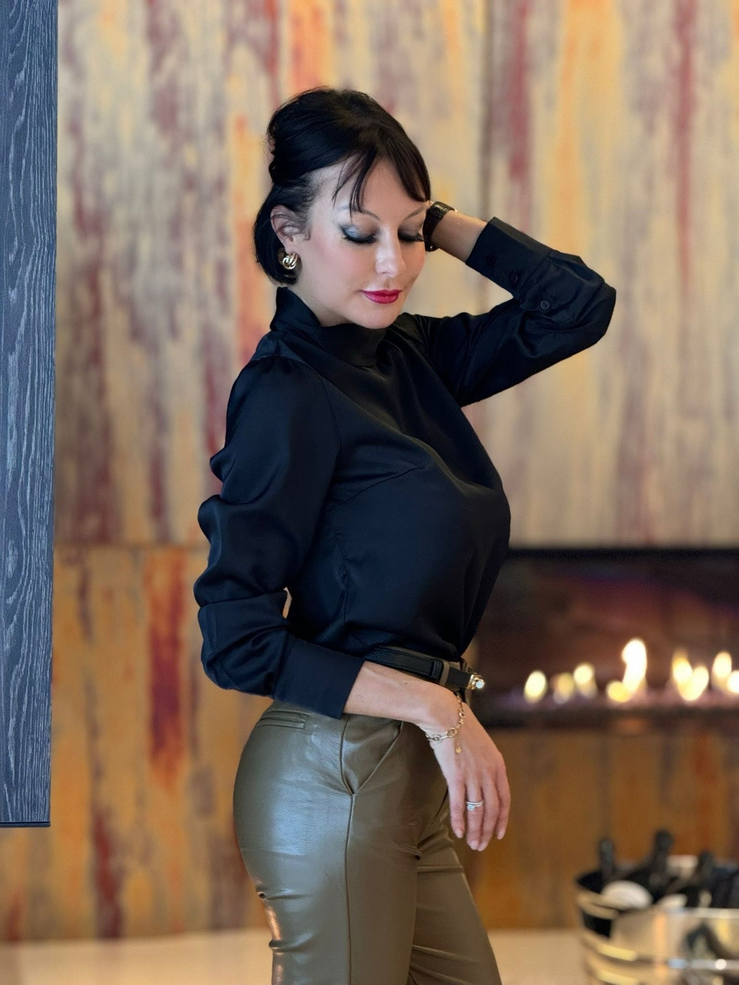 Blouse Giulia uni satin