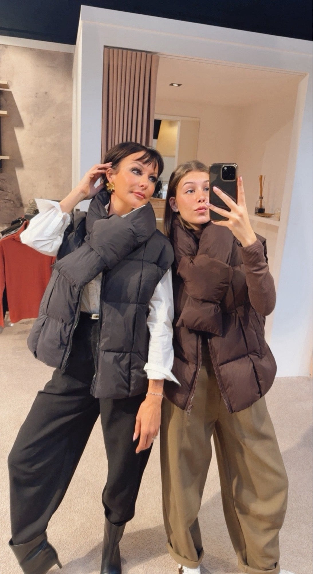 Puffer + scarf Rachel