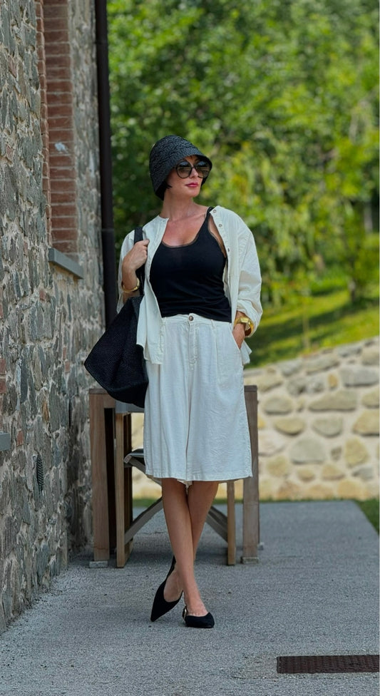 Bermuda Bo linen cream