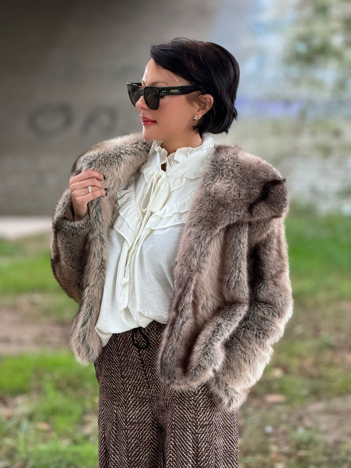 Clara faux fur coat