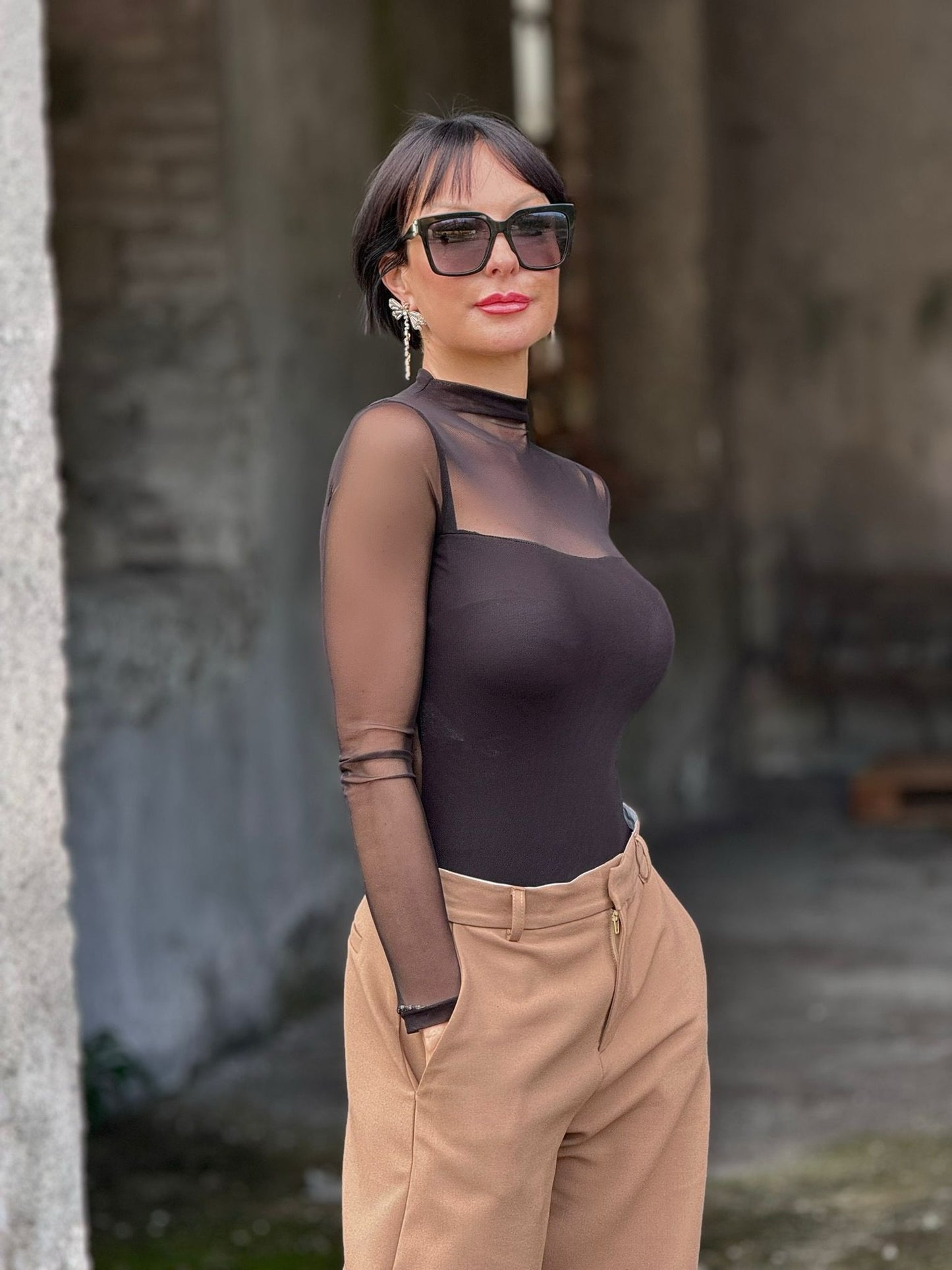 Body Rachel transp. black