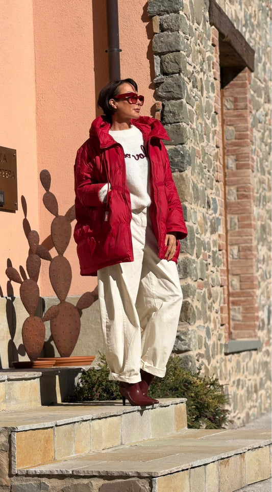 Coat duck red
