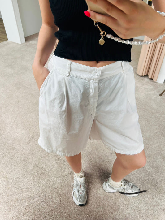 Short Butch white cotton