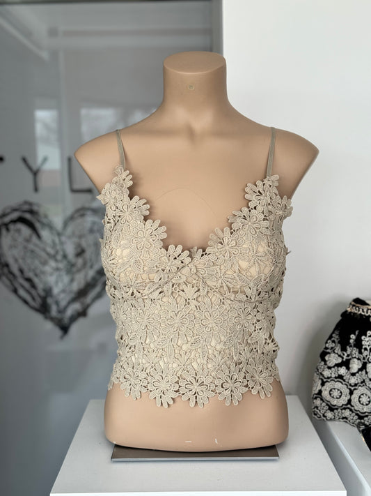 Top lace magritte beige