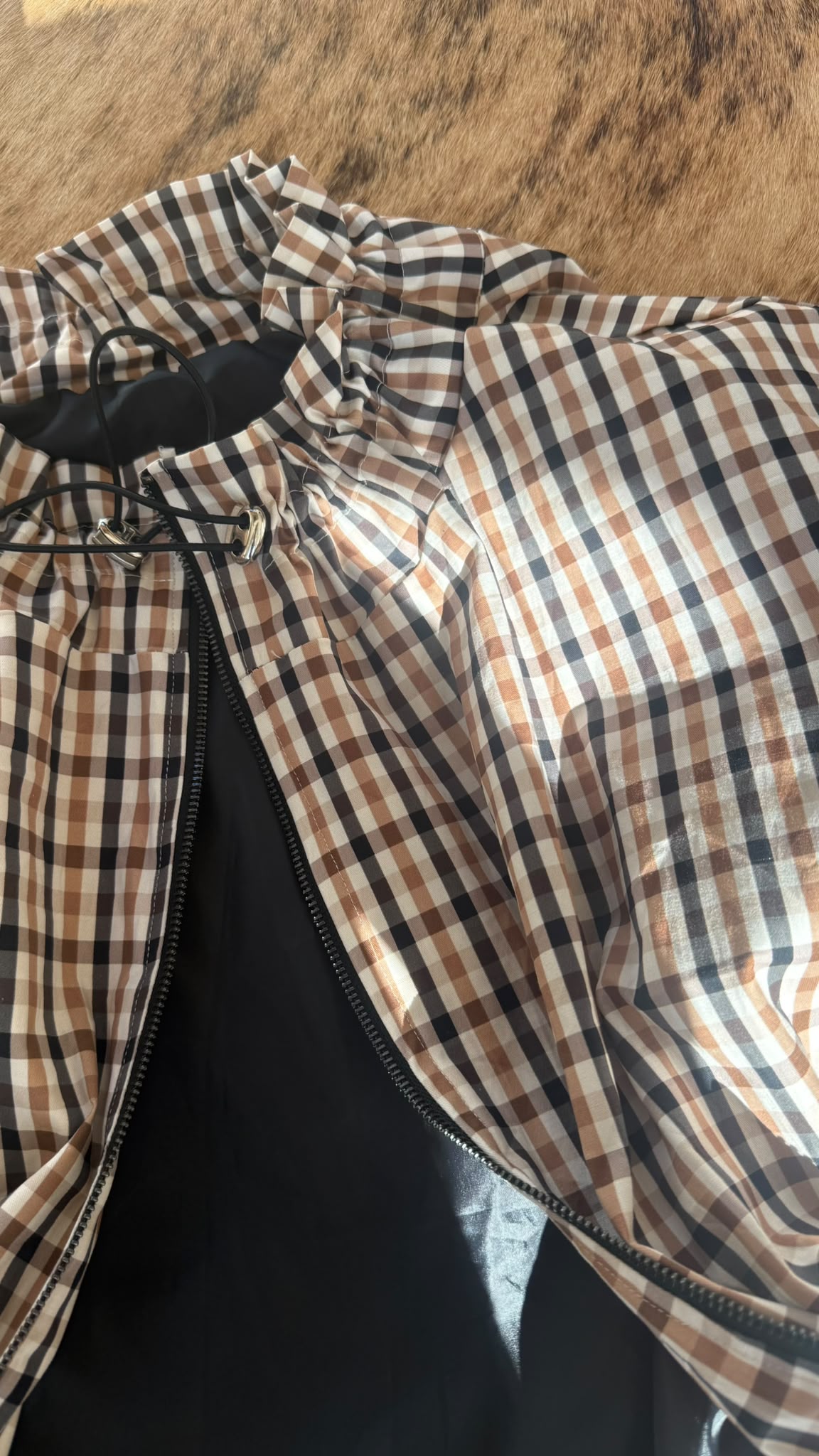 Bomber Isola tartan brown