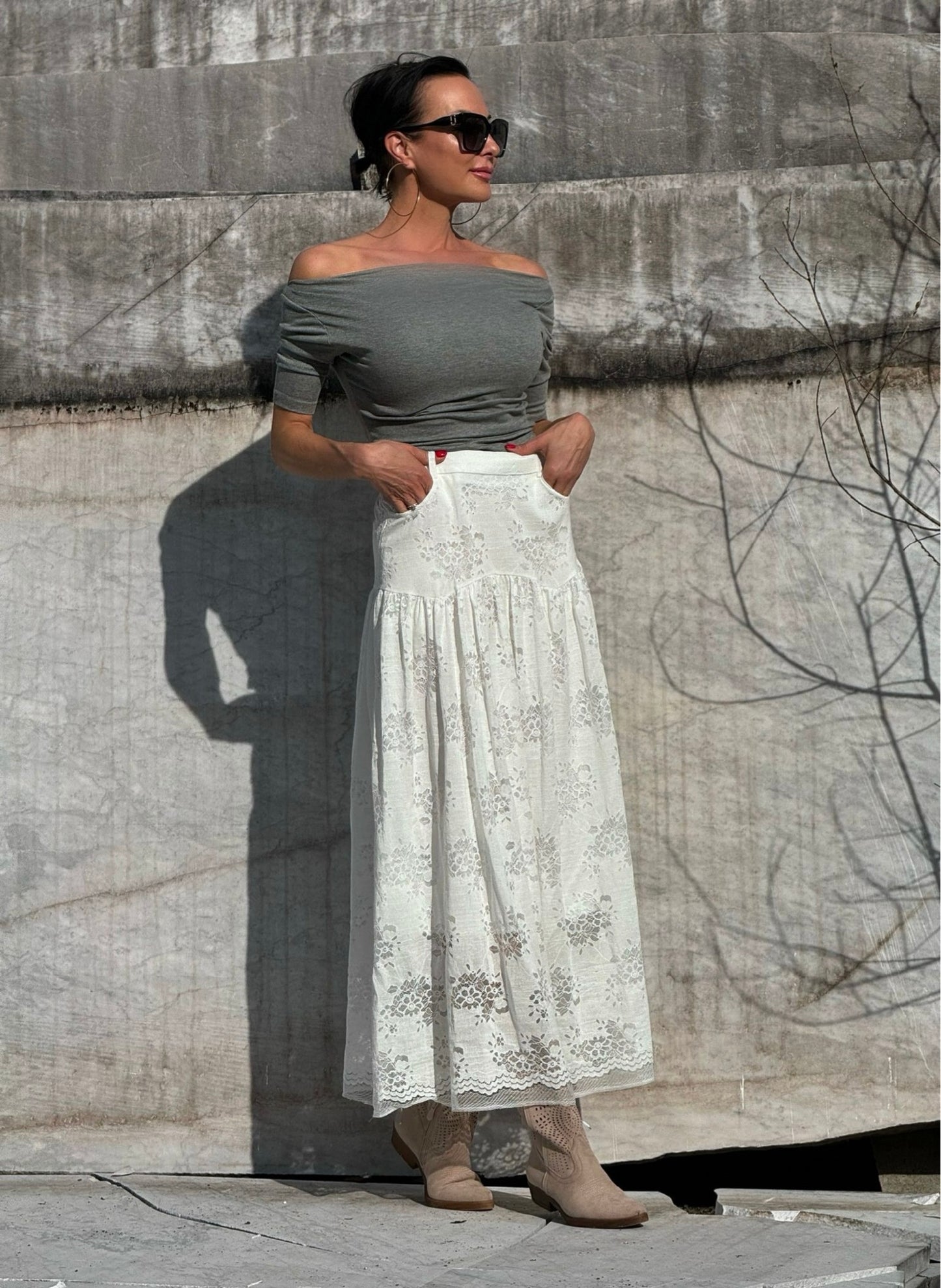 Skin short sleeve grey