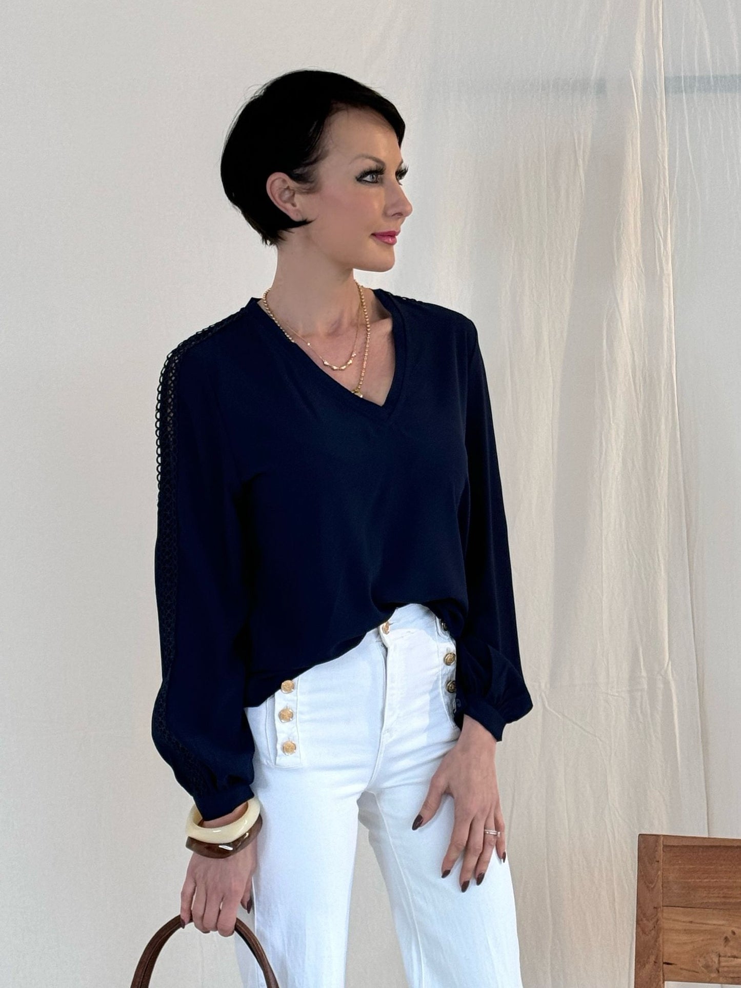 Blouse Siena blue