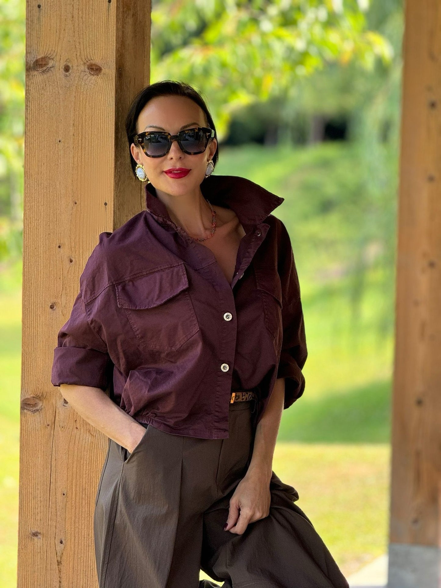 Jacket Forest burgundy