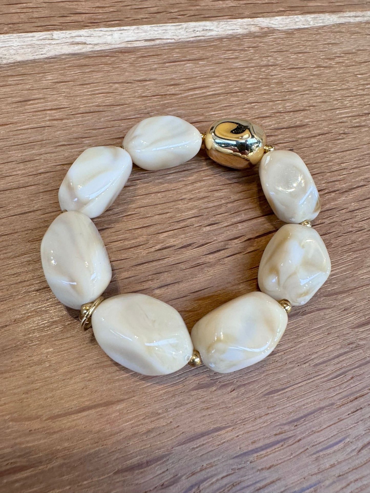 Bracelet olive cream