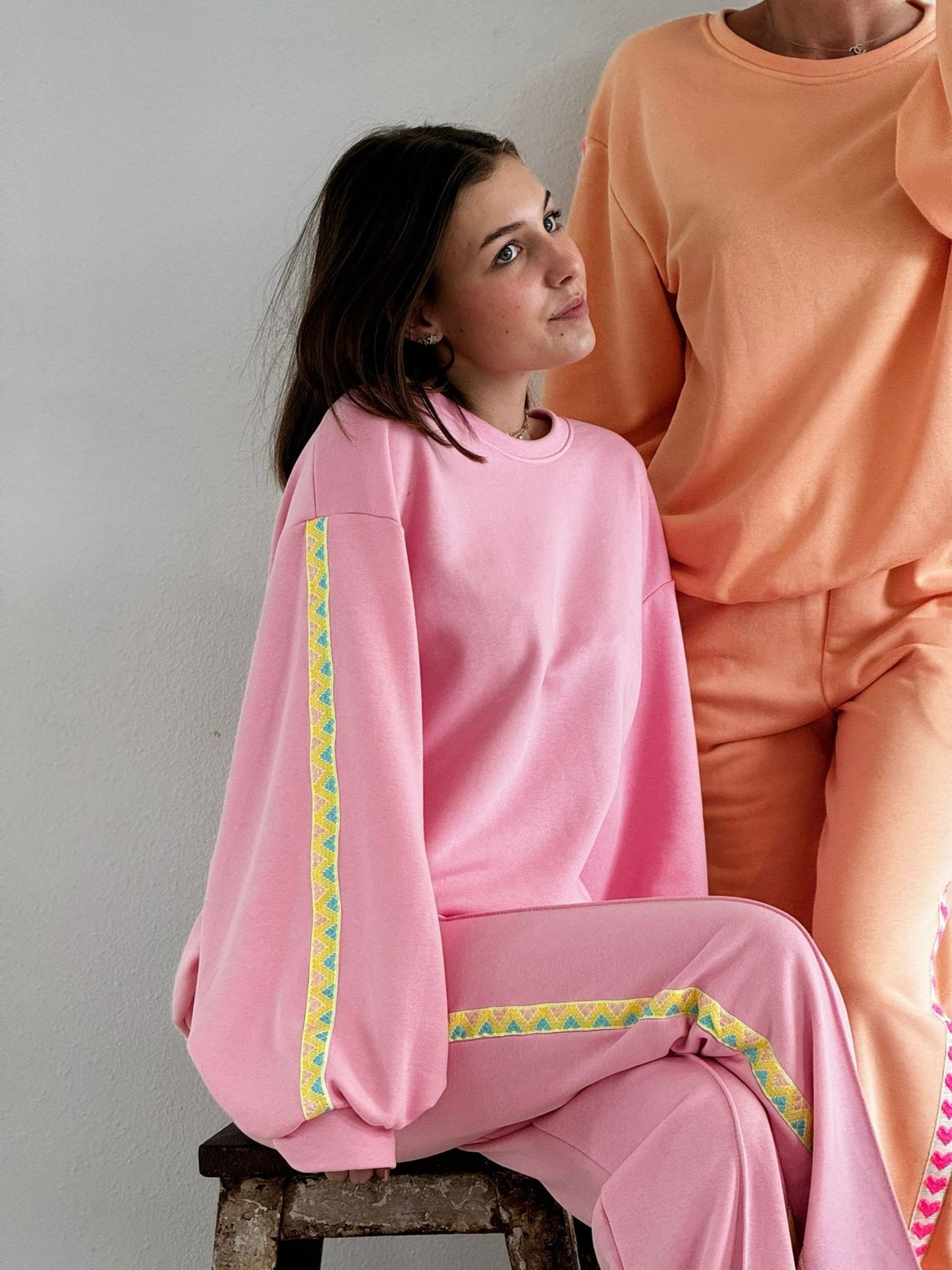 Sweater track aztec pink