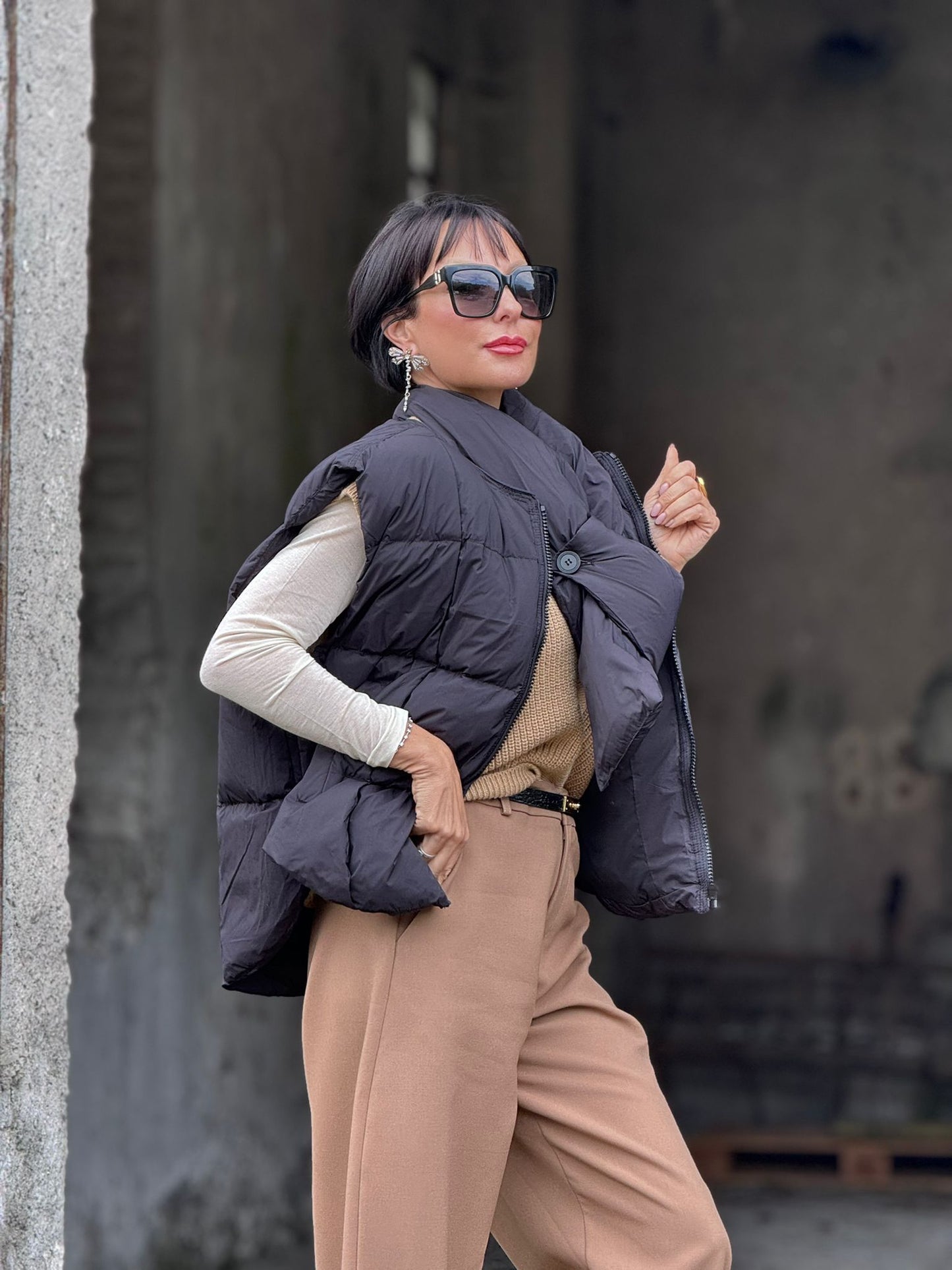 Puffer + scarf Rachel