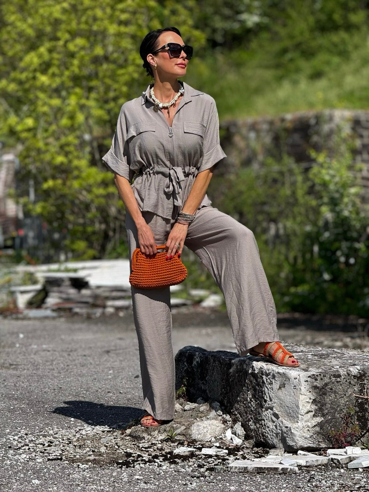 Ensemble Lola taupe
