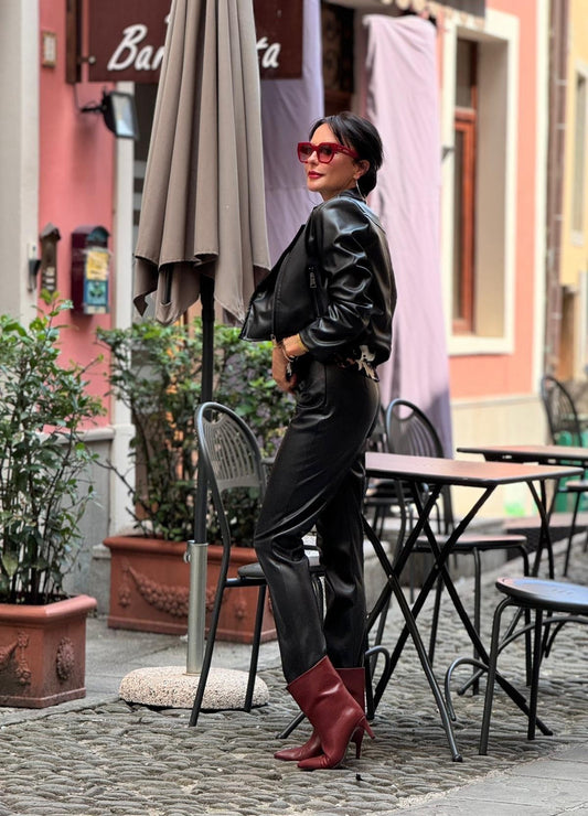 Pants Rocca leatherlook