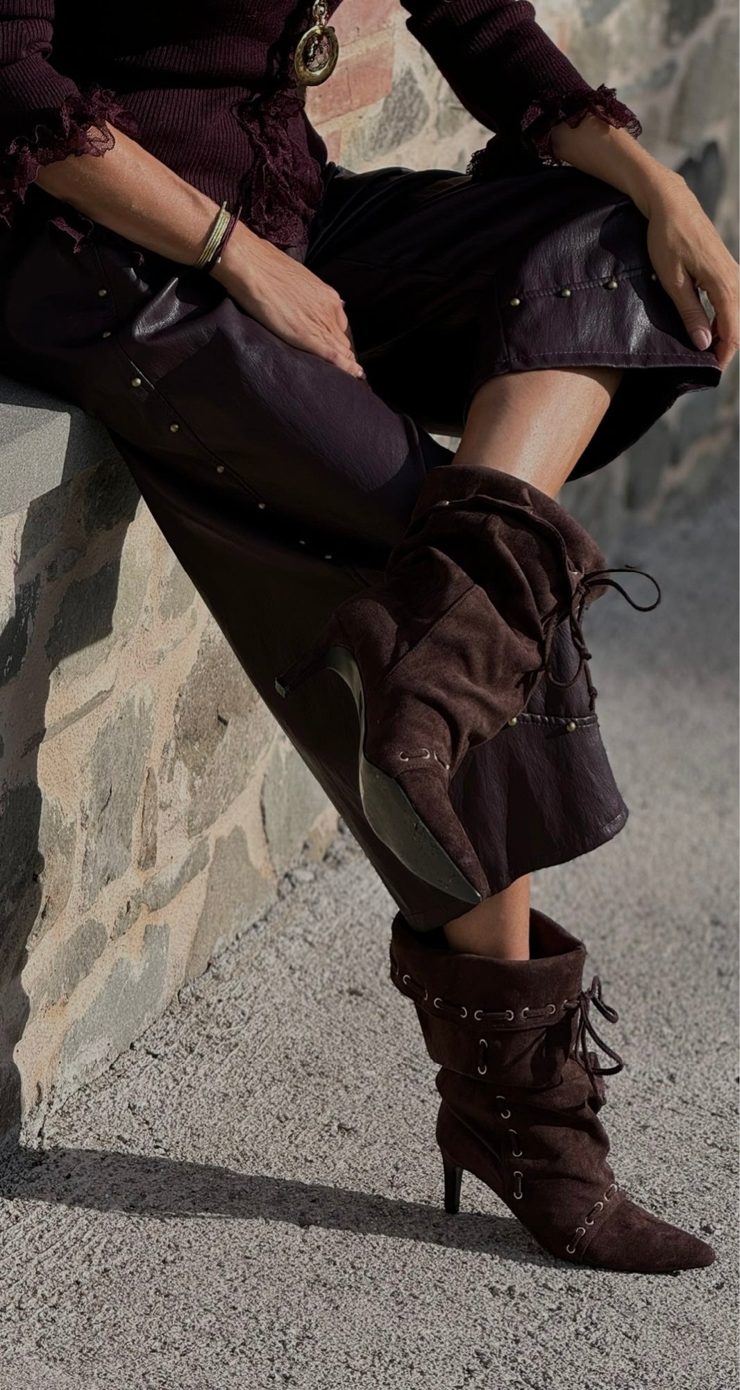 Pants Vero Aubergine