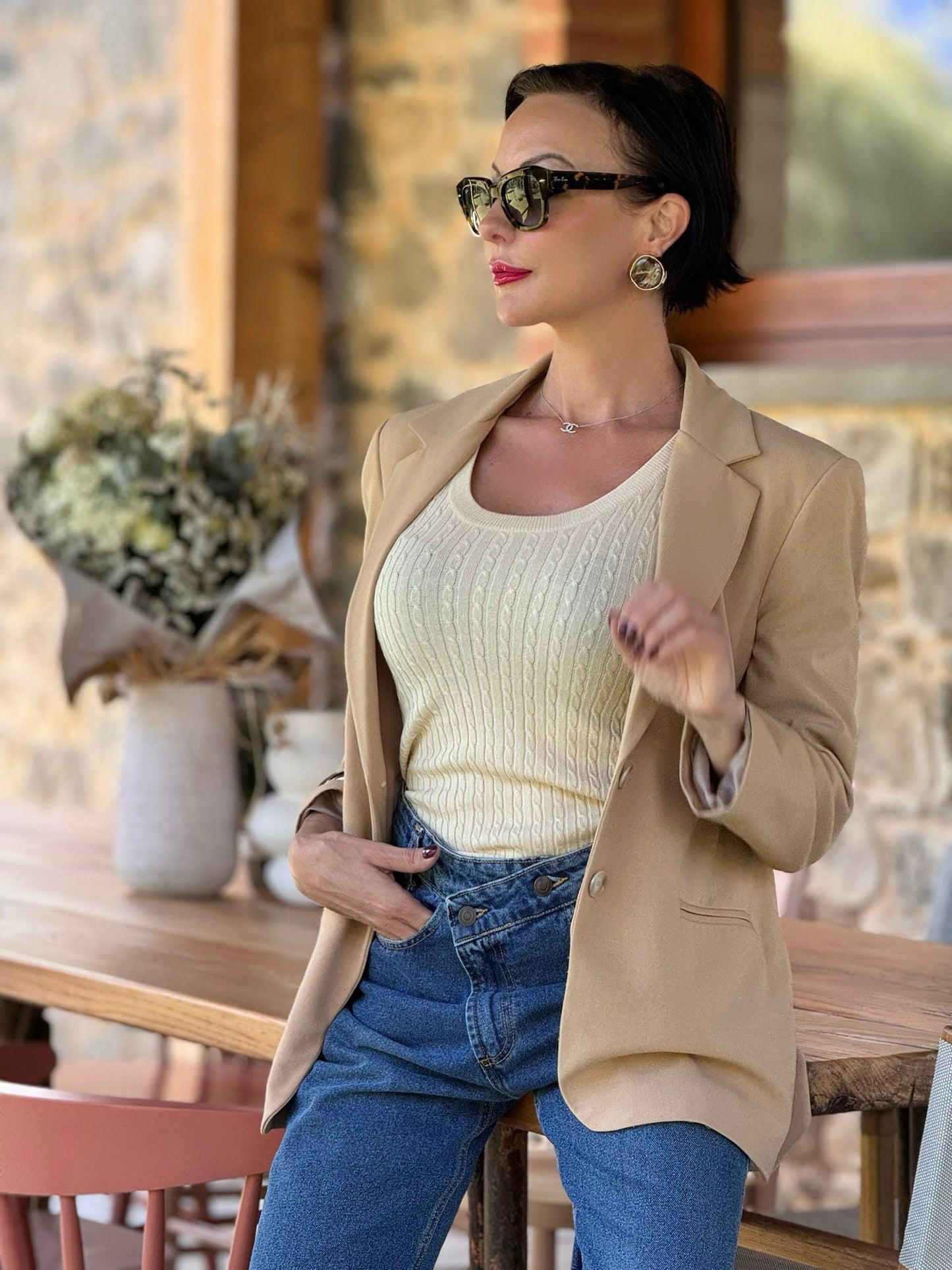 Blazer Automne Camel