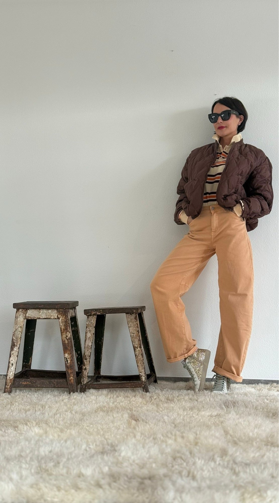 Bomber Justine marrone