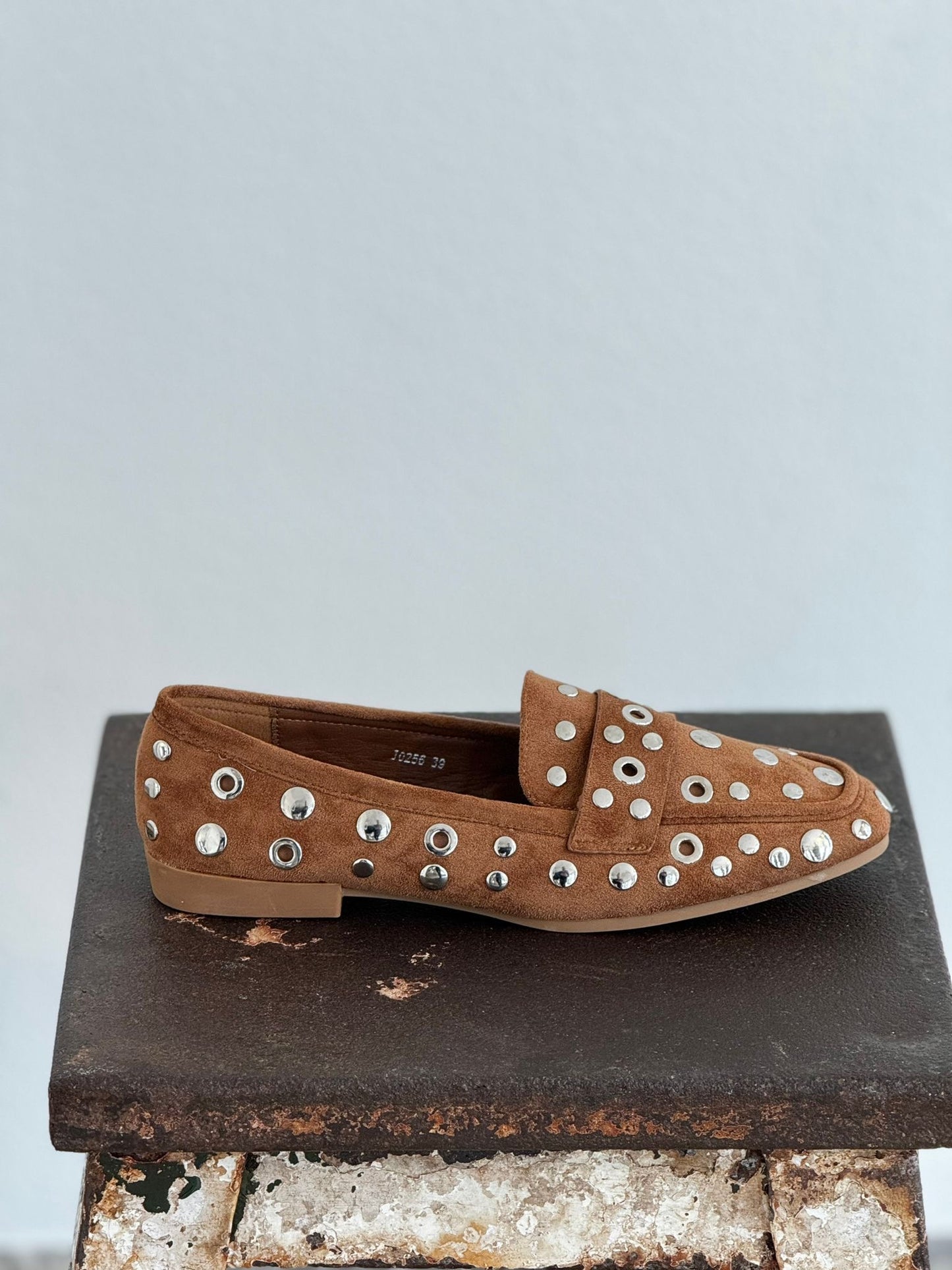 Mocassin en daim camel