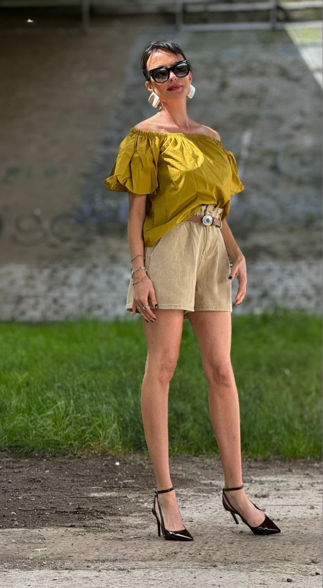 Poppy yellow blouse