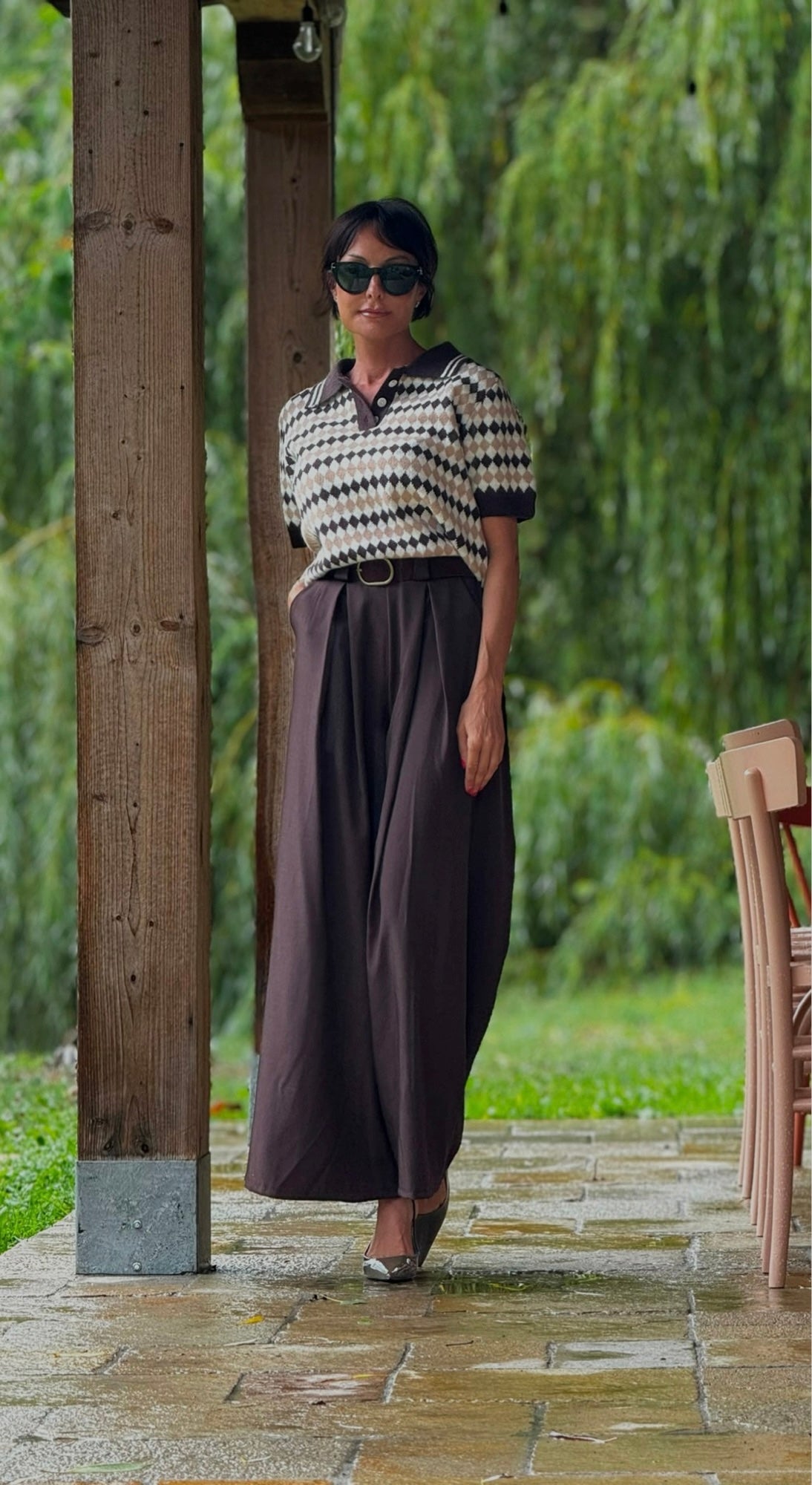 Pull Stella knitted choco