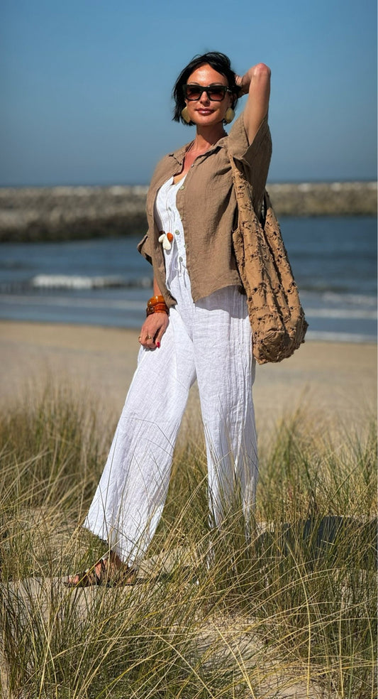 Blouse Ina straight camel